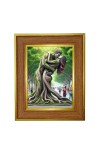 Couple Nature Photo Frame 10x14 Inches-Brown Wooden Frame For Home, Office & Temple Decoration And Gifting (F6427)