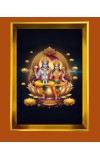 Golden Photo Frame - 10x14 Inches | Elegant Wooden Frame For Home, Office & Temple Decoration | Spiritual Wall & Table Decor and Gift Item