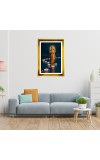 Mata Lakhsmi Golden Photo Frame - 16x20 Inches | Elegant Wooden Frame For Home, Office & Temple Decoration | Spiritual Wall & Table Decor And Gift Item (F9557)
