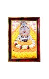 Khatu Shyamji Baba Photo Frame For Wall & Table | 7x9 Inch Golden Cherry Finish | Decorative Khatu Shyam Baba Photo Frame For Home, Office & Pooja Room (F11437)