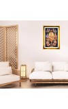 Shirdi Sai Baba Golden Photo Frame - 16x20 Inches | Elegant Wooden Frame For Home, Office & Temple Decoration | Spiritual Wall & Table Decor And Gift Item (F9694)