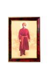 Swami Vivekananda Photo Frame For Wall & Table | 7x9 Inch Golden Cherry Finish | Decorative Swami Vivekananda Photo Frame For Home, Office & Pooja Room (F11730)