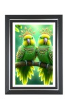 Rainbow Lorikeets Photo Wall & Table Frame | 18x22 Inch Black Designer | Perfect For Gifting & Home Decor (F9646)