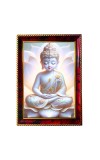 Little Buddha Photo Frame For Wall & Table | 7x9 Inch Golden Cherry Finish | Decorative Little Buddha Photo Frame For Home, Office & Pooja Room (F11857)