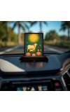 Car Desk/Table Top Go Matha Wooden Photo Stand 3x4 Inches, Compact & Stylish Spiritual Display For Car, Home & Office (Pack Of 1) (F14268)