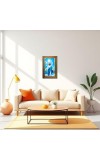 Lord Jesus Digital Golden Balck Color Photo Frame | Hindu Religious Wall Decor | 10x16 Inches - Inspirational Wall Art For Office, Home Decor - Ideal Spiritual Gift (F16731)