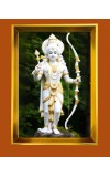 Lord Raam Golden Photo Frame - 12x16 Inches | Elegant Wooden Frame For Home, Office & Temple Decoration | Spiritual Wall & Table Decor And Gift Item (F9727)
