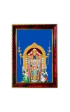 Lord Oppiliappan Photo Frame For Wall & Table | 7x9 Inch Golden Cherry Finish | Decorative Lord Oppiliappan Photo Frame For Home, Office & Pooja Room (F11360)