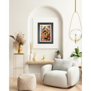 Bird House Photo Wall & Table Frame | 10x14 Inch Black Designer | Perfect For Gifting & Home Decor (F9566)