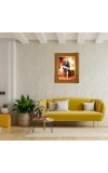Sai Baba Photo Frame 10x14 Inches-Brown Wooden Frame For Home, Office & Temple Decoration And Gifting (F6428)