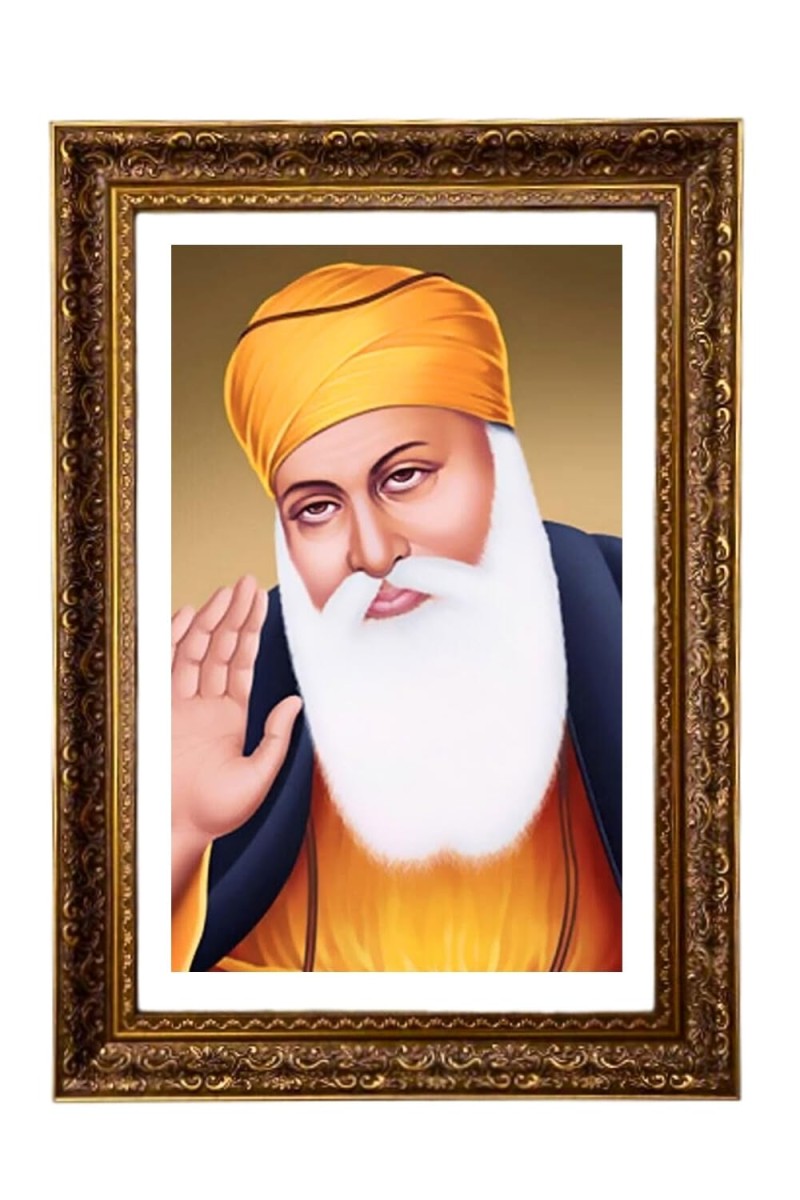 Guru Nanak Big Photo Frame - 20x28 Inches For Home,Temple & Office Decoration (F11266)