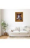 Lord Shiva Photo Frame 14x18 Inches-Brown Wooden Frame For Home, Office & Temple Decoration And Gifting (F6250)