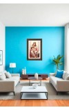 Parvati And Ganesh Big Photo Frame - 20x28 Inches For Home,Temple & Office Decoration (F11088)