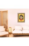 Sri Raghavendra Swami Spiritual Guru Digital Photo In Designer Frame, Size 12x18 Inch | Hindu Religious Picture For Home Temple, Office & Gift | Wall Art & Pooja Decor (F10403)
