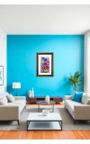 Floral Painting Print Big Photo Frame - 20x28 Inches For Home,Temple & Office Decoration (F10995)