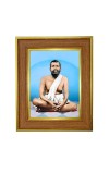Sri Ramkrishnaa Photo Frame 16x20 Inches-Brown Wooden Frame For Home, Office & Temple Decoration And Gifting (F6412)