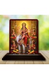 Car Desk/Table Top Durga Wooden Photo Stand â€“ 3x4 Inches, Compact & Stylish Spiritual Display For Car, Home & Office (Pack Of 1) (F15088)