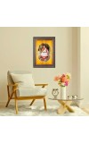 Maa Sarada Spiritual Guru Digital Photo In Designer Frame, Size 8x12 Inch | Hindu Religious Picture For Home Temple, Office & Gift | Wall Art & Pooja Decor (F10479)