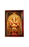 Lord Ganesha Photo Frame For Wall & Table | 7x9 Inch Golden Cherry Finish | Decorative Lord Ganesha Photo Frame For Home, Office & Pooja Room (F11924)