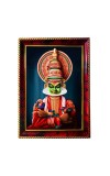 Kathakali Photo Frame For Wall & Table | 7x9 Inch Golden Cherry Finish | Decorative Kathakali Photo Frame For Home, Office & Pooja Room (F11351)