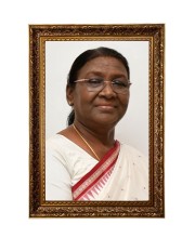 Droupadi Murmu Big Photo Frame - 20x28 Inches For Home,Temple & Office Decoration (F11228)