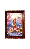 Parvathi With Sons Photo Frame For Wall & Table | 7x9 Inch Golden Cherry Finish | Decorative Parvathi With Sons Photo Frame For Home, Office & Pooja Room (F11858)