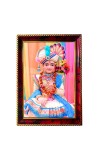 Swami Narayan Ji Photo Frame For Wall & Table | 7x9 Inch Golden Cherry Finish | Decorative Swami Narayan Ji Photo Frame For Home, Office & Pooja Room (F11465)
