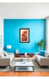 Floral Painting Print Big Photo Frame - 20x28 Inches For Home,Temple & Office Decoration (F10999)