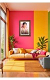 Lata Mangeshkar Big Photo Frame - 20x28 Inches For Home,Temple & Office Decoration (F11246)