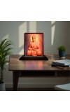 Car Desk/Table Top Swami Vivekananda Wooden Photo Stand 3x4 Inches, Compact & Stylish Spiritual Display For Car, Home & Office (Pack Of 1) (F14429)