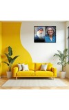 Acharya Rajneesh (Oshoo) &Maa Anand Sheela Laminated Photo - 7x9 Inches, Divine Blessings For Home & Office And Temple Decoration (F16330)