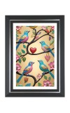 Birds Branches Flowers Photo Wall & Table Frame | 10x14 Inch Black Designer | Perfect For Gifting & Home Decor (F9592)