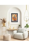 White Horse Photo Wall & Table Frame | 10x14 Inch Black Designer | Perfect For Gifting & Home Decor (F9622)