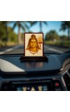 Car Desk/Table Top Lord Shiva Wooden Photo Stand â€“ 3x4 Inches, Compact & Stylish Spiritual Display For Car, Home & Office (Pack Of 1) (F15098)