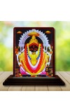 Car Desk/Table Top Maa Kali Wooden Photo Stand â€“ 3x4 Inches, Compact & Stylish Spiritual Display For Car, Home & Office (Pack Of 1) (F15096)