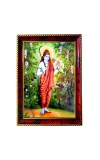 Lord Rama Photo Frame For Wall & Table | 7x9 Inch Golden Cherry Finish | Decorative Lord Rama Photo Frame For Home, Office & Pooja Room (F11411)