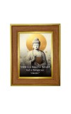 Lord Buddha Photo Frame 10x14 Inches-Brown Wooden Frame For Home, Office & Temple Decoration And Gifting (F6305)