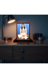 Car Desk/Table Top Swami Nigamananda Paramahansa Wooden Photo Stand 3x4 Inches, Compact & Stylish Spiritual Display For Car, Home & Office (Pack Of 1) (F14141)