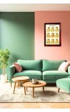 Navarasaa Photo Frame For Wall & Table | 7x9 Inch Golden Cherry Finish | Decorative Navarasaa Photo Frame For Home, Office & Pooja Room (F11771)