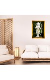 Lord Raam Golden Photo Frame - 12x16 Inches | Elegant Wooden Frame For Home, Office & Temple Decoration | Spiritual Wall & Table Decor And Gift Item (F9727)