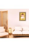 Mirra Alfassa Spiritual Guru Digital Photo In Designer Frame, Size 10x16 Inch | Hindu Religious Picture For Home Temple, Office & Gift | Wall Art & Pooja Decor (F10414)