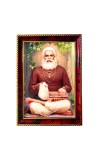Srila Bhaktivinoda Thakura Photo Frame For Wall & Table | 7x9 Inch Golden Cherry Finish | Decorative Srila Bhaktivinoda Thakura Photo Frame For Home, Office & Pooja Room (F11533)