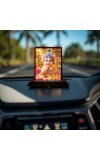 Car Desk/Table Top Lord Little Krishna Wooden Photo Stand 3x4 Inches, Compact & Stylish Spiritual Display For Car, Home & Office (Pack Of 1) (F14231)