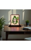 Car Desk/Table Top Lord Shiva Wooden Photo Stand â€“ 3x4 Inches, Compact & Stylish Spiritual Display For Car, Home & Office (Pack Of 1) (F15116)