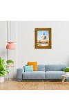 Bodh Gaya Photo Frame 10x14 Inches-Brown Wooden Frame For Home, Office & Temple Decoration And Gifting (F6349)