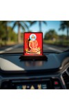 Car Desk/Table Top Baba Lokenath Brahmachari Wooden Photo Stand 3x4 Inches, Compact & Stylish Spiritual Display For Car, Home & Office (Pack Of 1) (F14488)