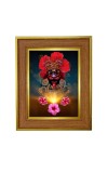 Goddess Maa Kaali Photo Frame 14x18 Inches-Brown Wooden Frame For Home, Office & Temple Decoration And Gifting (F6276)