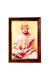 Swami Vivekananda Photo Frame For Wall & Table | 7x9 Inch Golden Cherry Finish | Decorative Swami Vivekananda Photo Frame For Home, Office & Pooja Room (F11755)