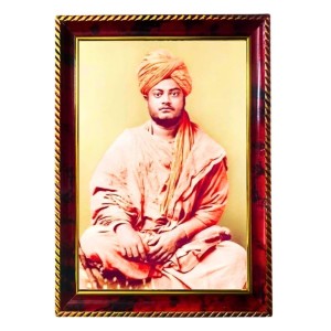 Swami Vivekananda Photo Frame For Wall & Table | 7x9 Inch Golden Cherry Finish | Decorative Swami Vivekananda Photo Frame For Home, Office & Pooja Room (F11755) Swami Vivekananda Photo Frame For Wall & Table | 7x9 Inch Golden Cherry Finish | Decorative Swami Vivekananda Photo Frame For Home, Office & Pooja Room (F11755)