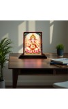 Car Desk/Table Top Lord Ganesha Wooden Photo Stand 3x4 Inches, Compact & Stylish Spiritual Display For Car, Home & Office (Pack Of 1) (F14538)